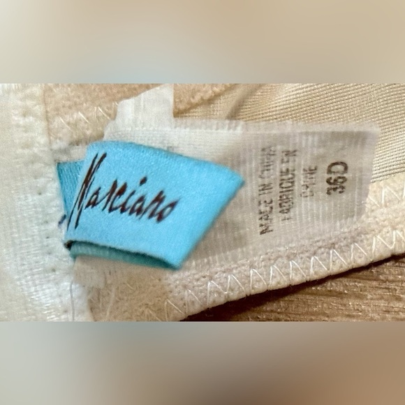 Marciano Jeweled Embellished Push Up Bra 36D Ivory Sister Size 34DD 38C Rare - Picture 8 of 14